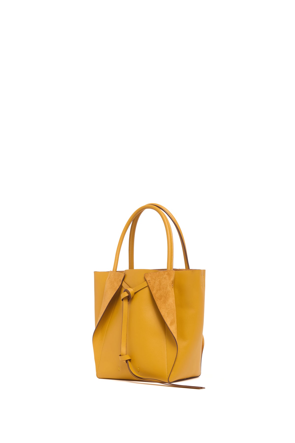 Small Marija Tote Bag in Golden Birch Nappa Leather