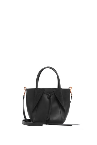 Small Marija Tote Bag in Black Nappa Leather