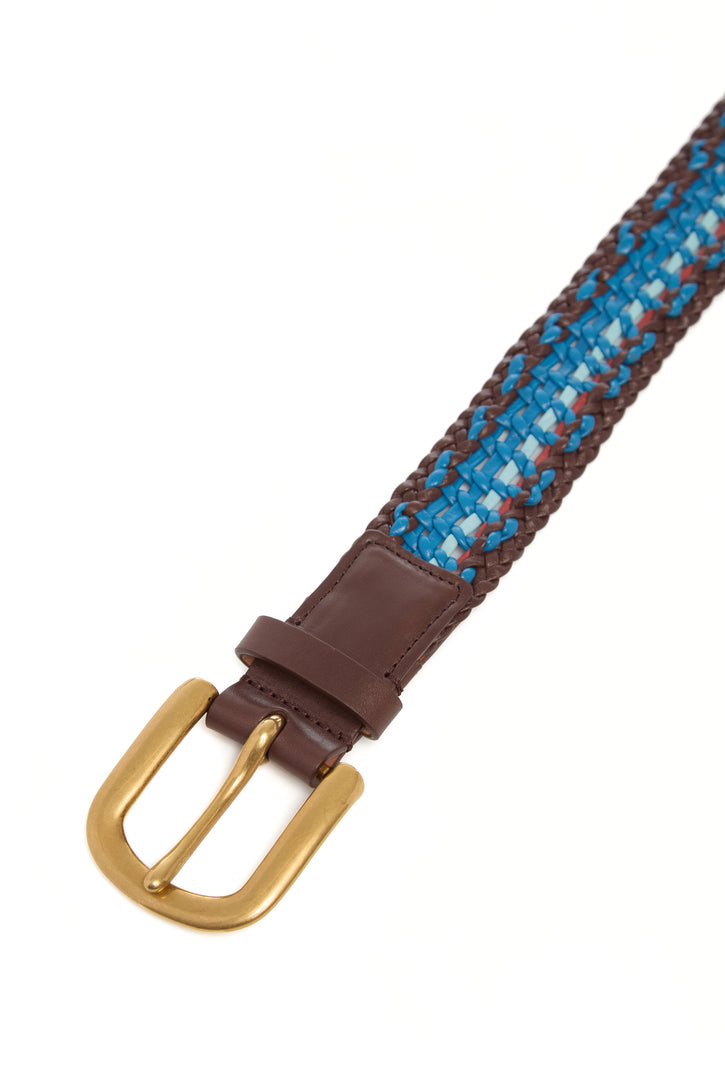 Sam Braided Belt in Air Multi Leather