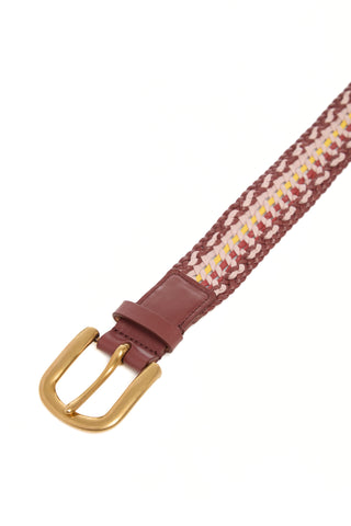 Sam Braided Belt in Fire Multi Leather