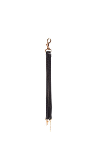 Leonora Charm in Black Snakeskin