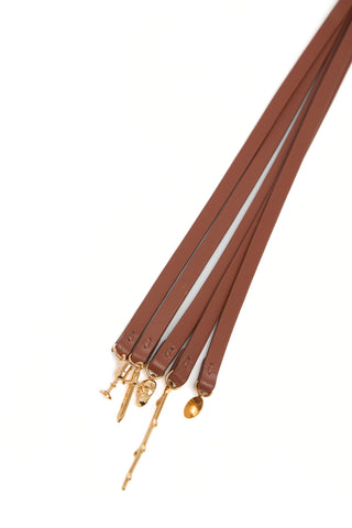 Leonora Charm in Cognac Nappa Leather