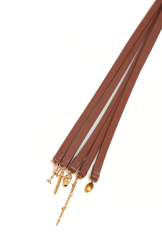 Leonora Charm in Cognac Nappa Leather