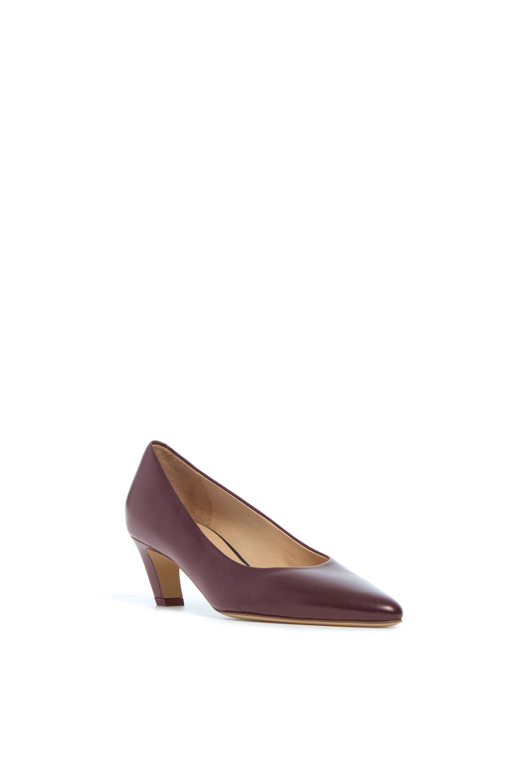 Peggy Pump in Bordeaux Nappa Leather