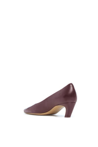Peggy Pump in Bordeaux Nappa Leather