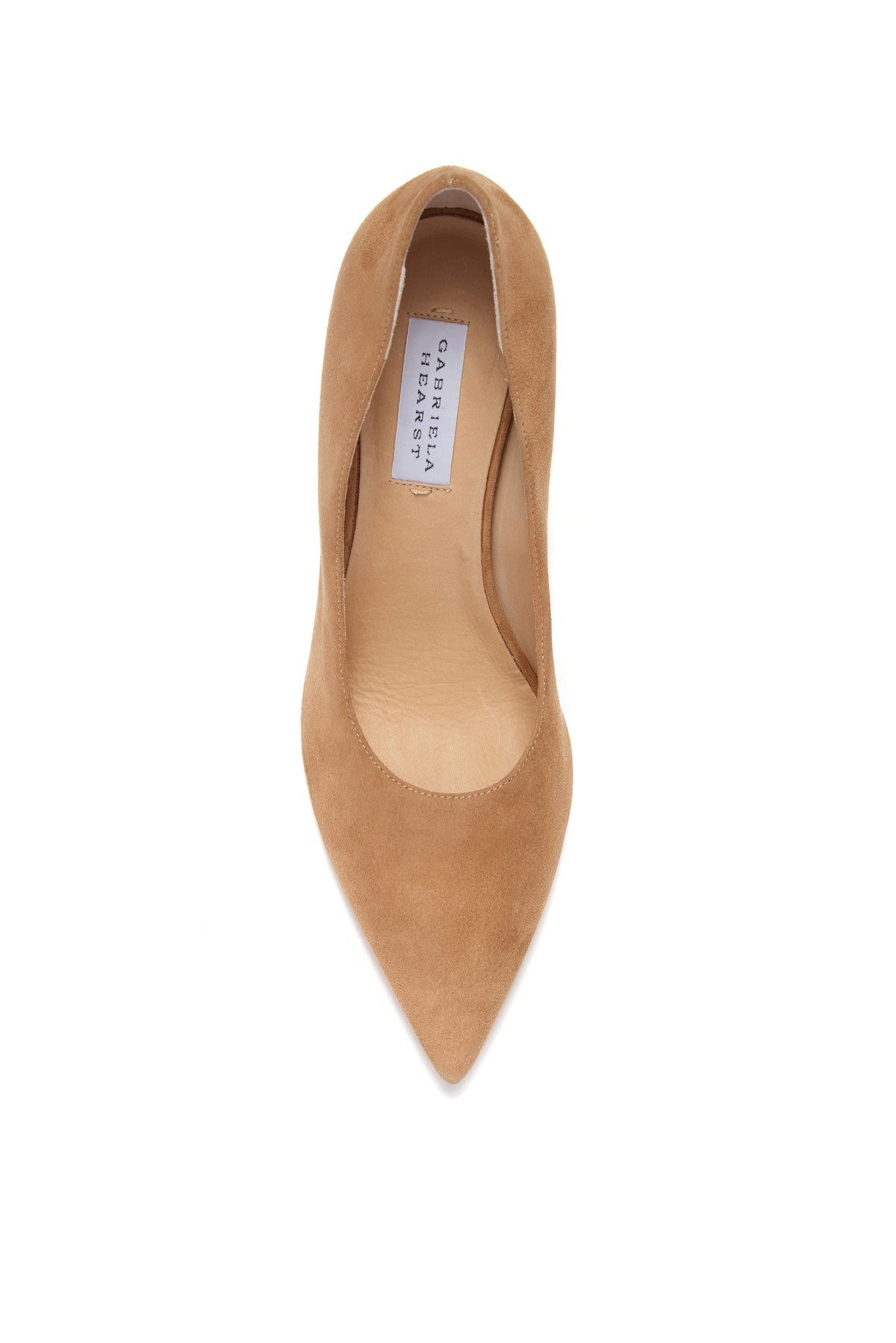 Edwina High Heel Stiletto Pump in Dark Camel Suede Gabriela Hearst