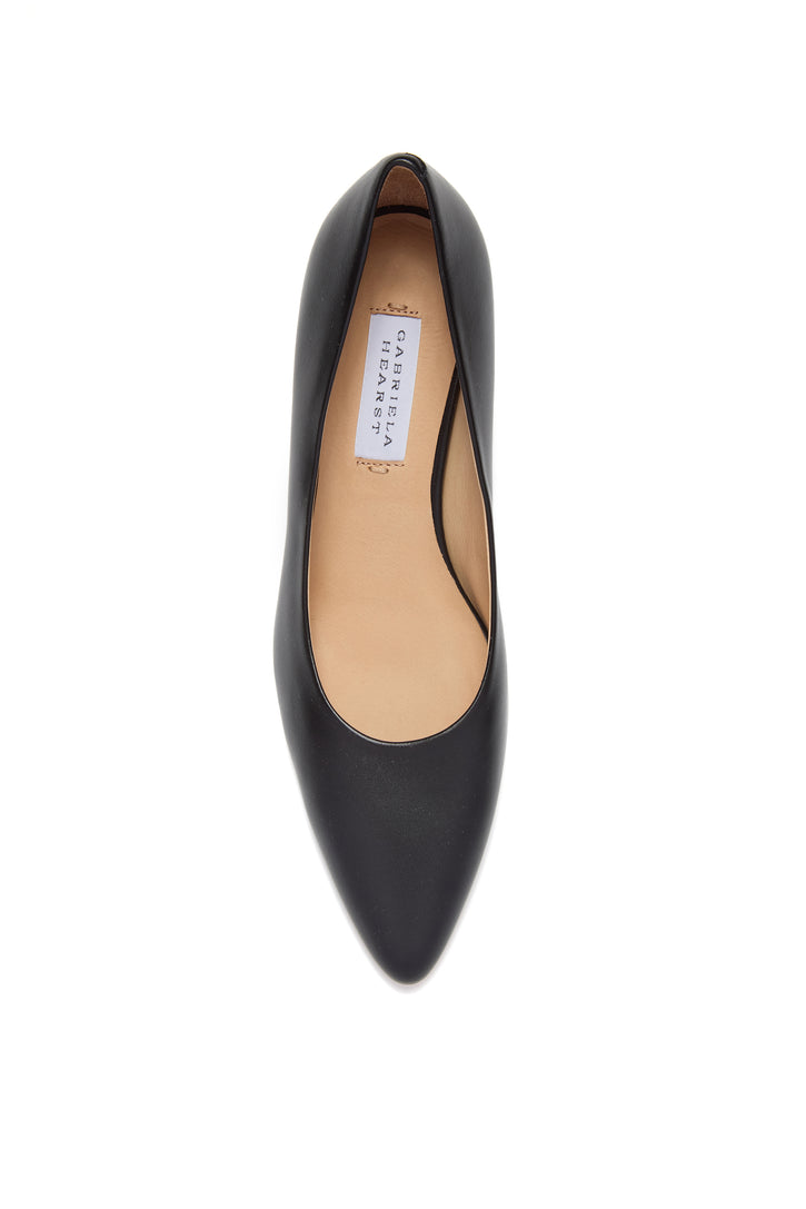 Peggy Pump in Black Nappa Leather