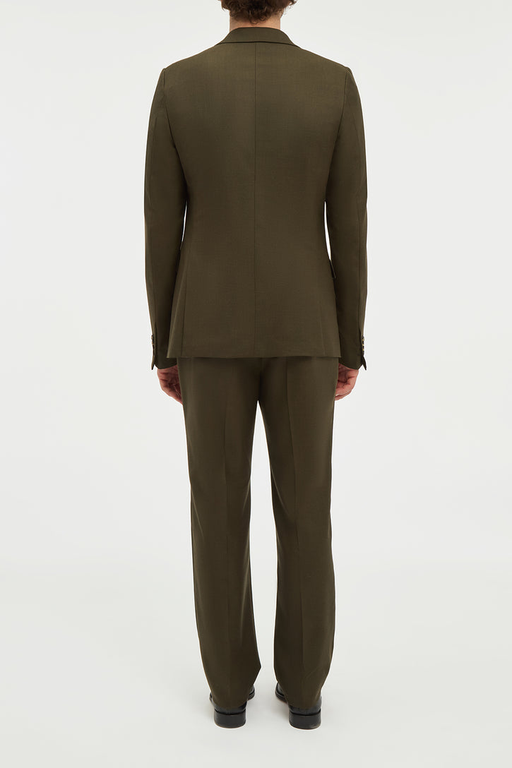 Sebastian Pant in Olive Wool Cashmere Flannel