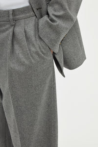 Arthur Pant in Smoke Wool Cashmere Flannel