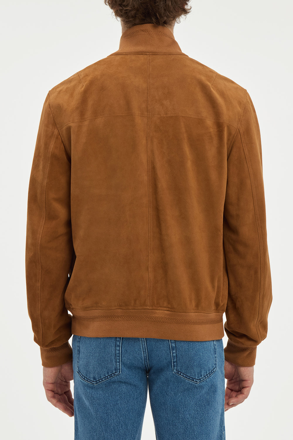 Leroy Jacket in Cognac Suede