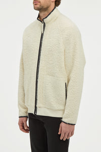 August Jacket in Ivory Recycled Cashmere Boucle