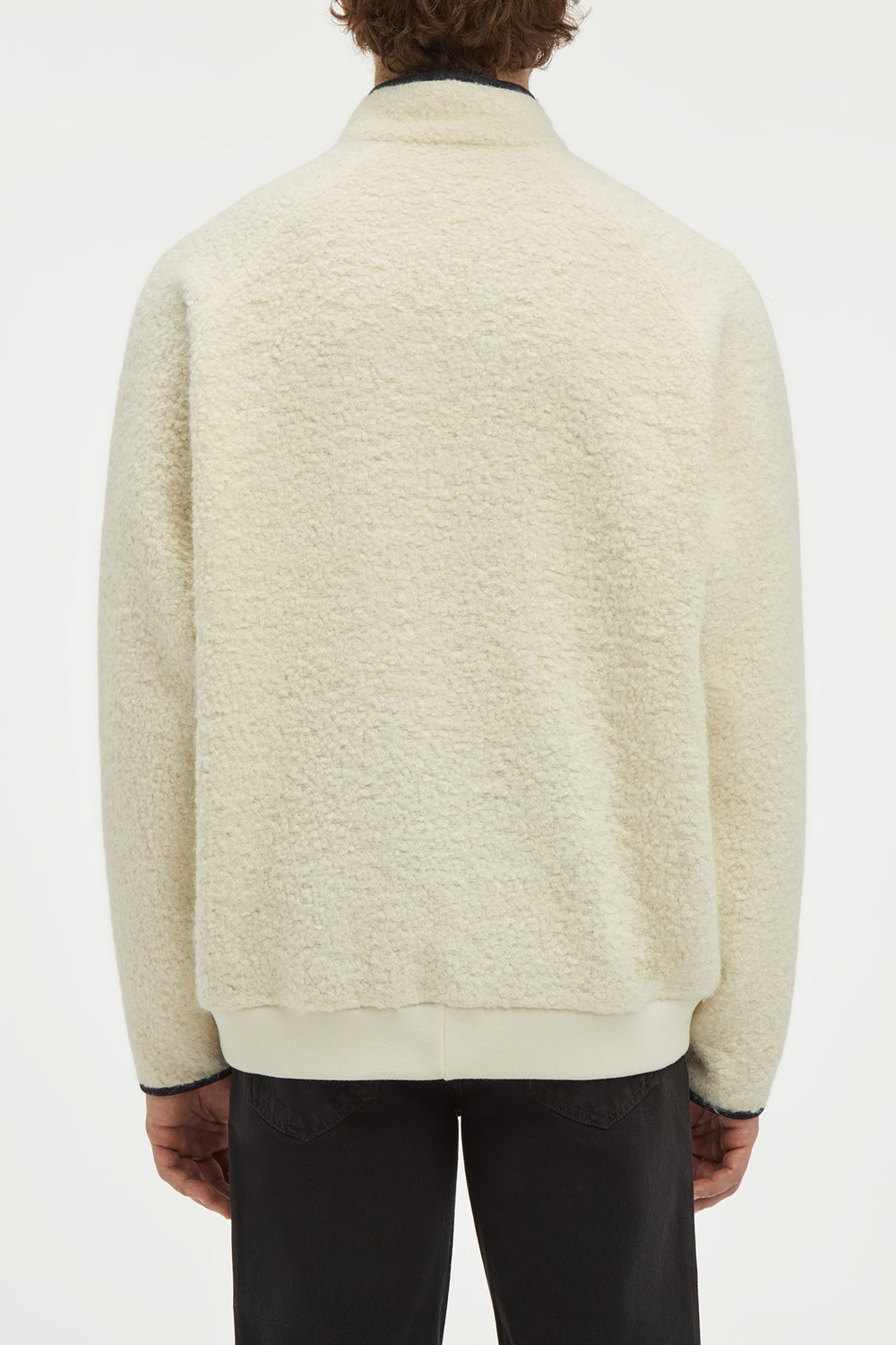 August Jacket in Ivory Recycled Cashmere Boucle