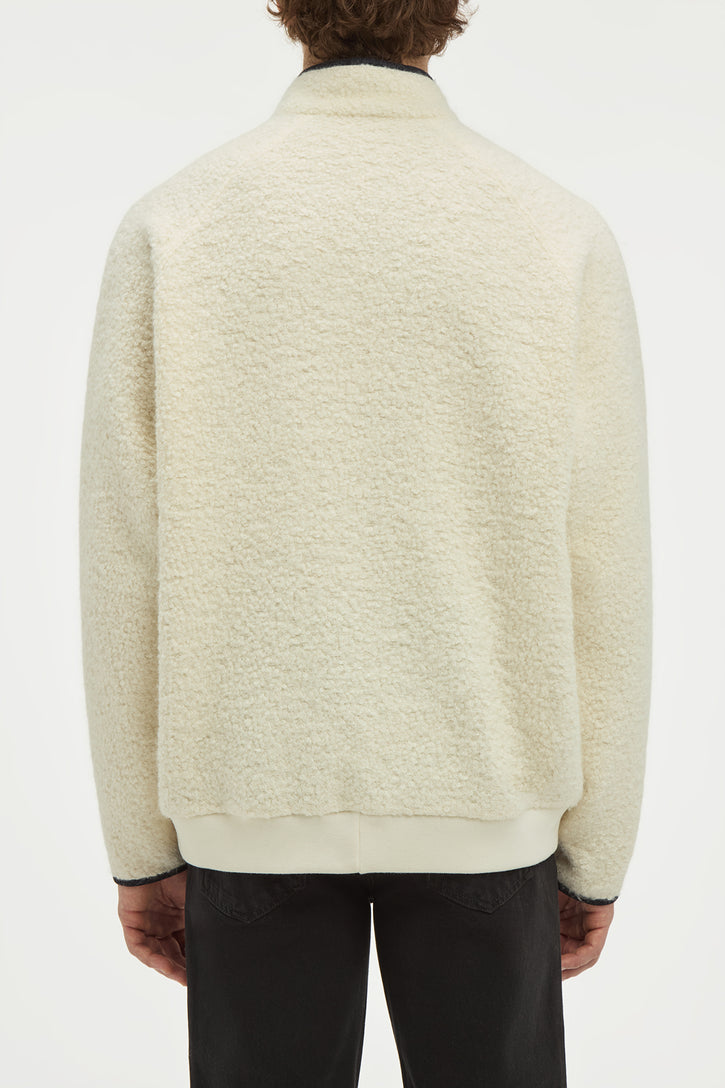 August Jacket in Ivory Recycled Cashmere Boucle