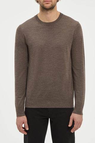 Palco Knit Sweater in Walnut Merino Wool