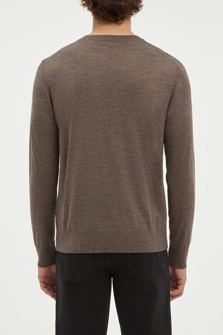 Palco Sweater in Walnut Merino Wool