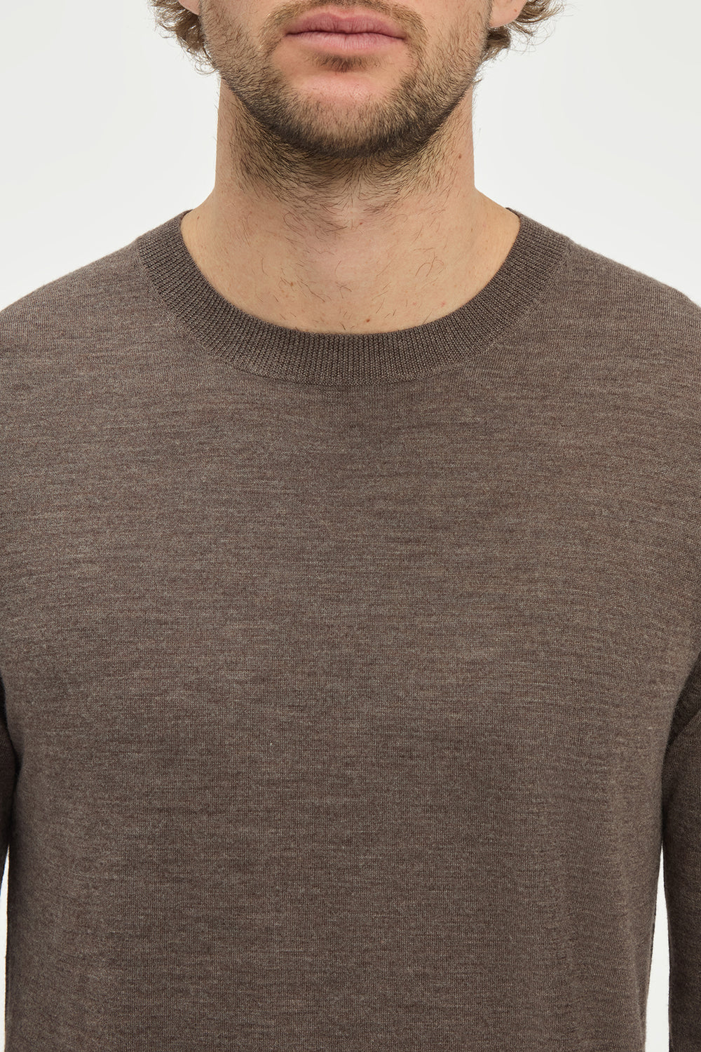 Palco Sweater in Walnut Merino Wool