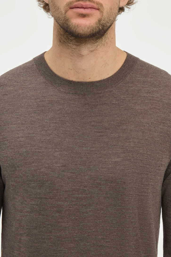 Palco Sweater in Walnut Merino Wool