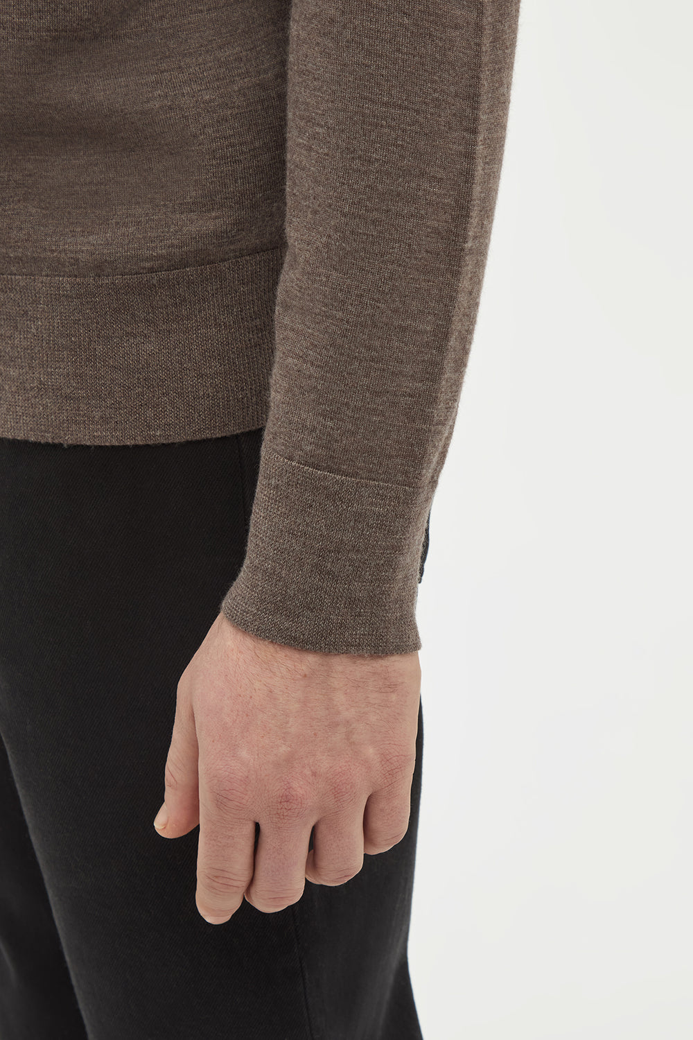 Palco Sweater in Walnut Merino Wool