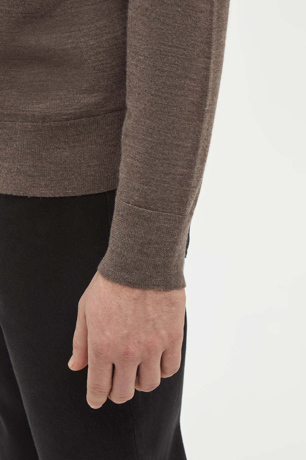 Palco Sweater in Walnut Merino Wool