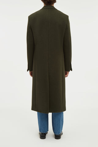 Brannick Coat in Olive Cashemre Felt