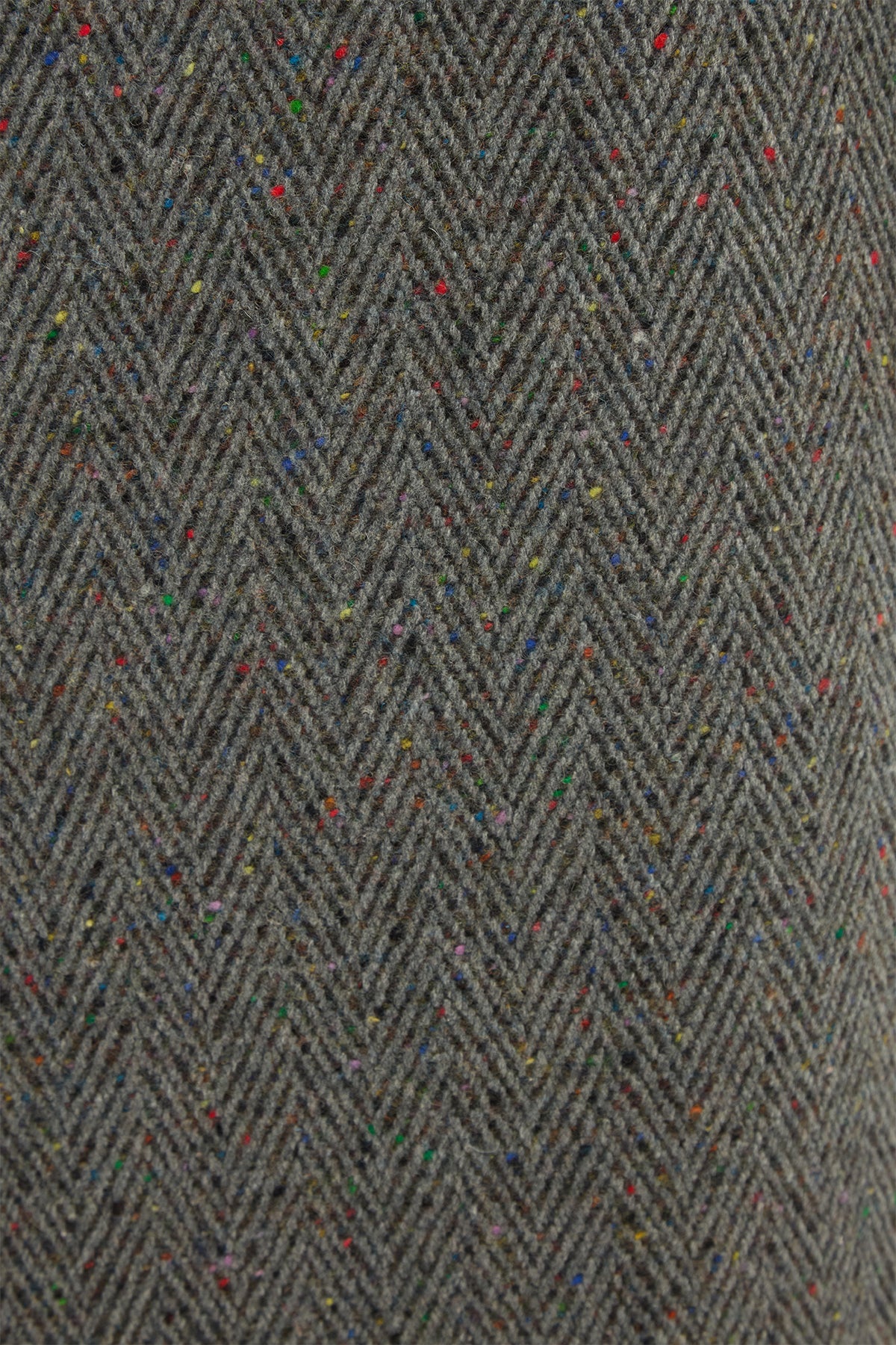 Irving Jacket in Charcoal Multi Cashmere Wool Herringbone