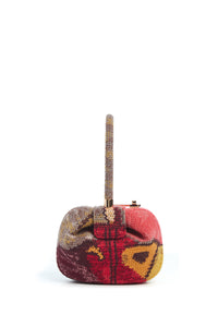 Demi Bag in Fire Multi Crochet Cashmere