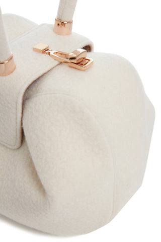 Ivory Cashmere Nina Bag - Rose Gold Hardware Detail | Gabriela Hearst