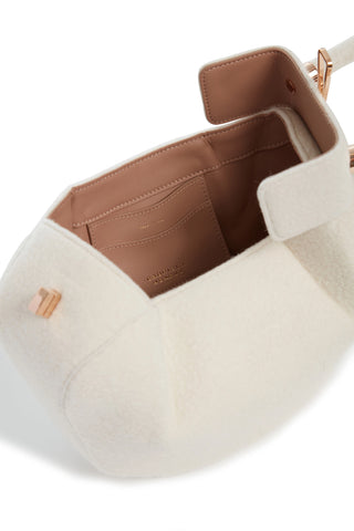 Ivory Cashmere Nina Bag - Interior Nappa Leather Lining | Gabriela Hearst