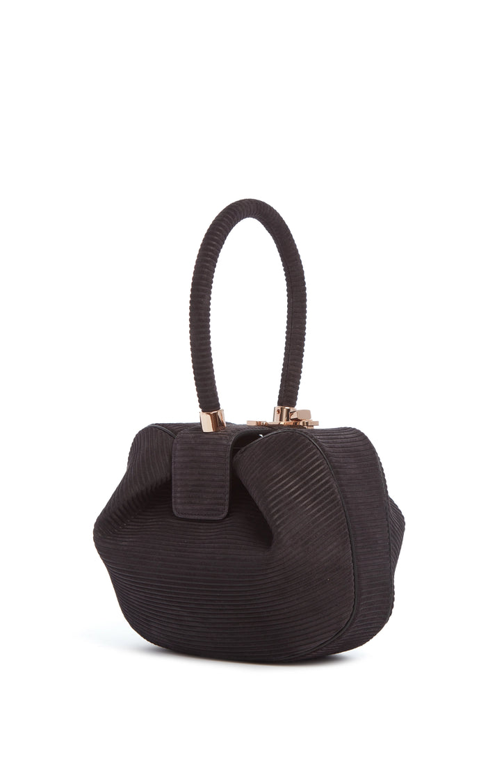 Nina Bag in Chocolate Corded Suede