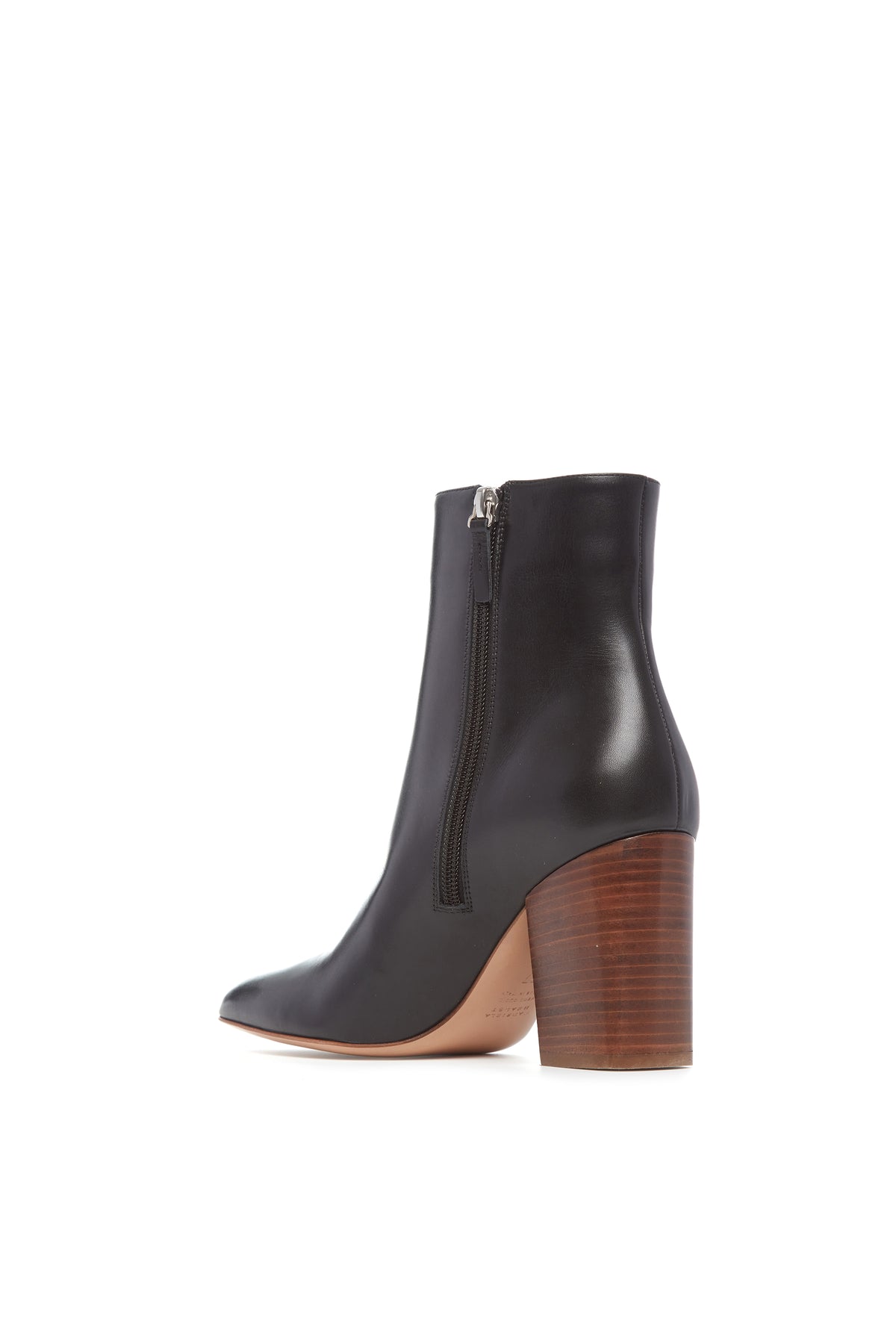 Rio Heeled Boot in Black Leather