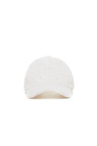 Zed Baseball Hat in Ivory Cashmere Boucle