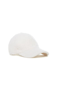 Zed Baseball Hat in Ivory Cashmere Boucle