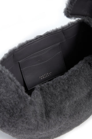 Nina Bag Interior - Leather Card Slots and Branded Patch Detail | Gabriela Hearst