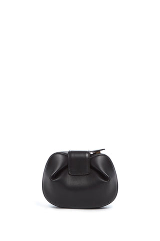 Black Nappa Leather Soft Demi Clutch - Front View | Gabriela Hearst