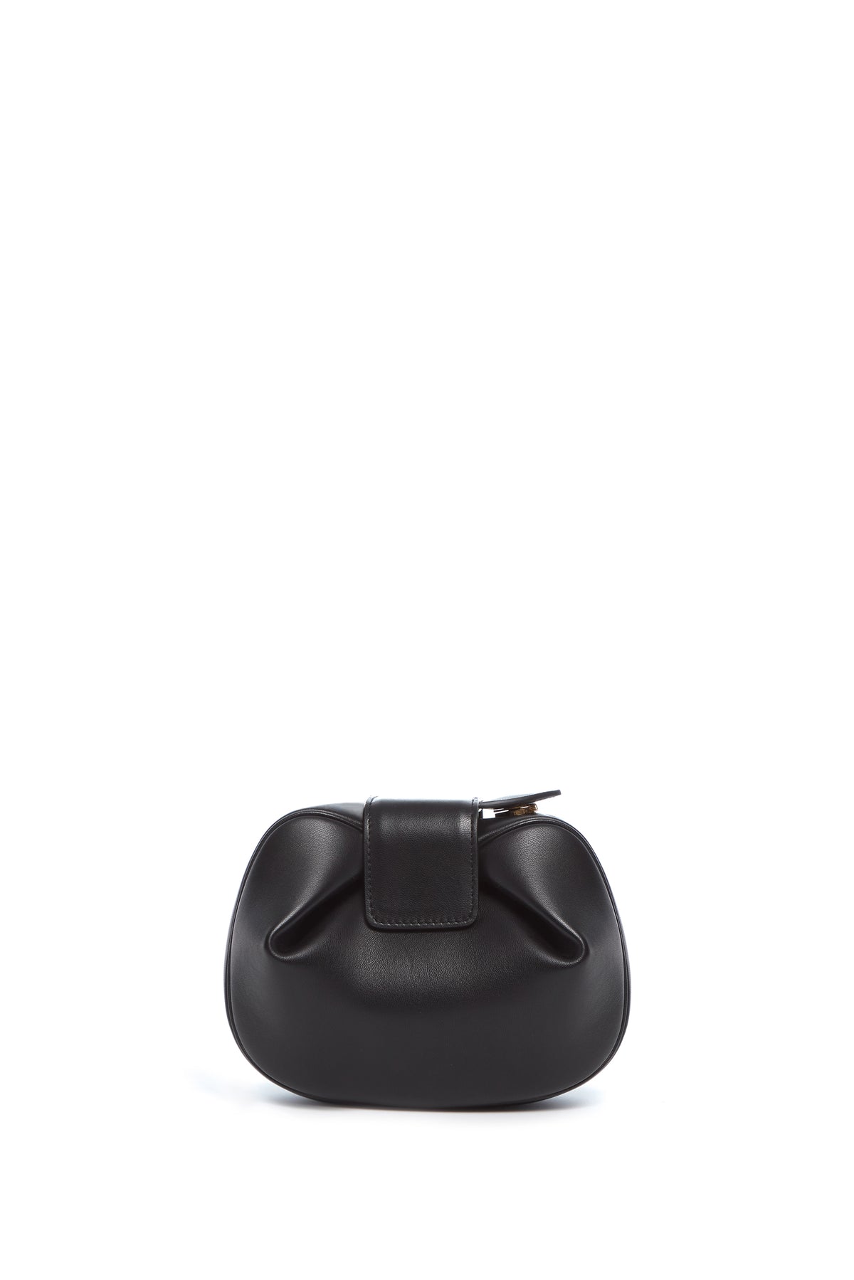 Soft Demi Clutch in Black Nappa Leather