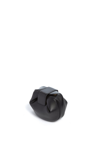 Black Nappa Leather Soft Demi Clutch - Back View | Gabriela Hearst