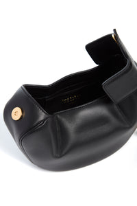 Soft Demi Clutch in Black Nappa Leather