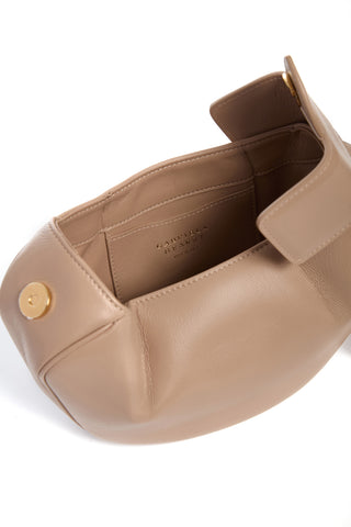 Nude Nappa Leather Soft Demi Clutch - Interior Detail | Gabriela Hearst