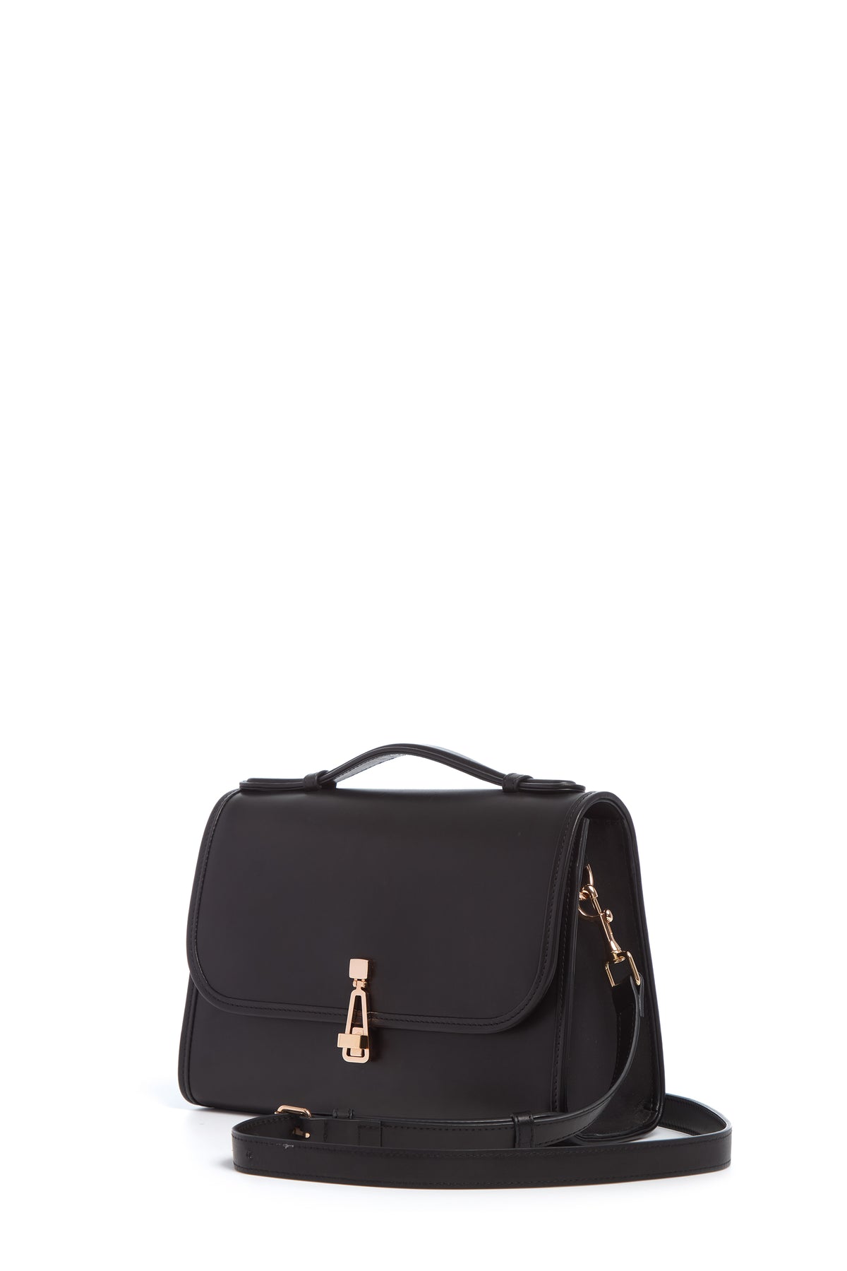 Medium Leonora Bag in Black Nappa Leather
