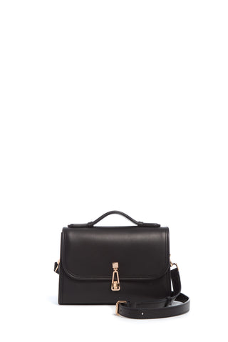 Small Leonora Bag in Black Leather