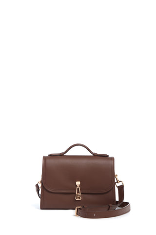 Small Leonora Bag in Chocolate Leather