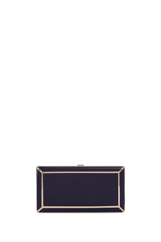 Callas Clutch in Navy Nappa Leather