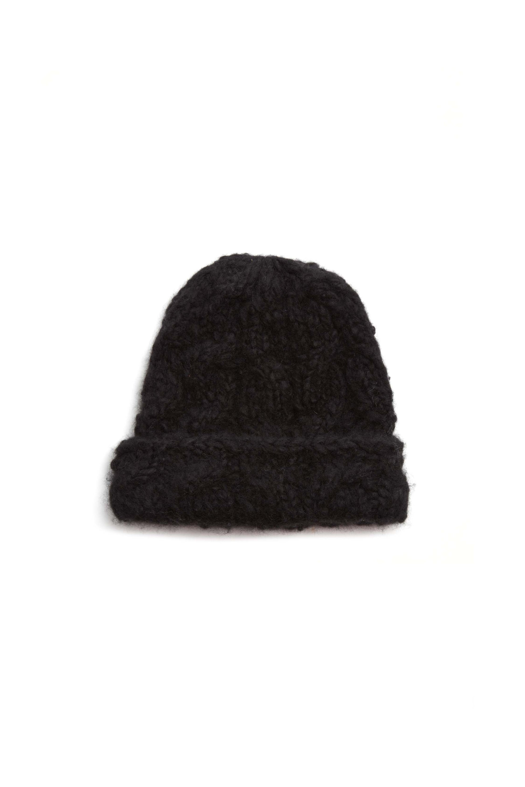 Silva Knit Hat in Black Welfat Cashmere – Gabriela Hearst