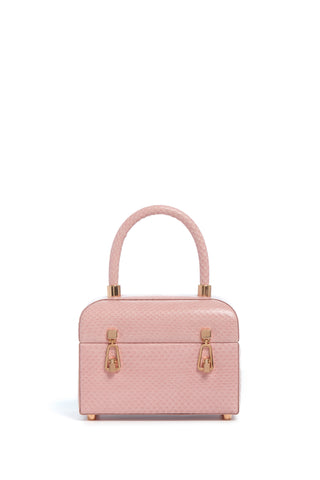 Patsy Bag in Pink Snakeskin