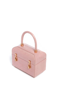 Patsy Bag in Pink Snakeskin