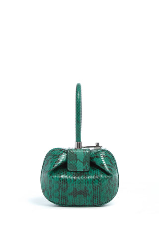 Green Elaphe Demi Bag - Back View with Handle | Gabriela Hearst