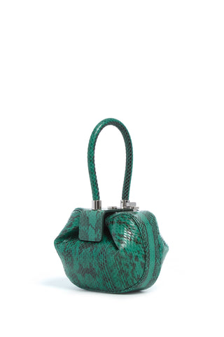 Green Snakeskin Demi Bag - Three Quarter View | Gabriela Hearst