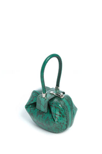 Demi Bag in Green Snakeskin