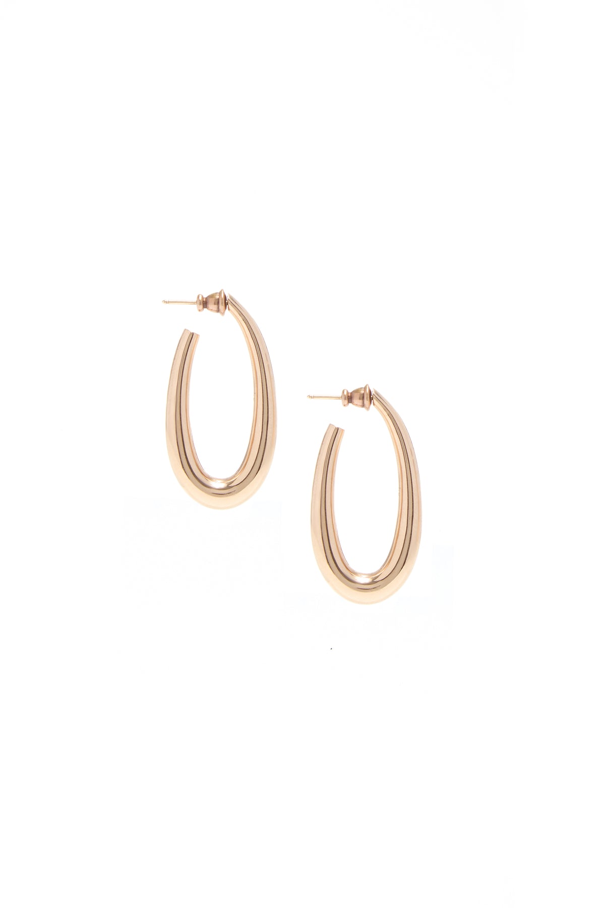 Large Drop Earrings in Yellow Gold 18K