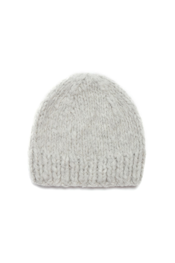 Pacino Knit Hat in Heather Grey Welfat Cashmere